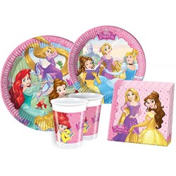 Ciao Y2515 Disney Princess Party Tableware for 24 People (112 Pieces