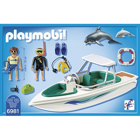Playmobil 6981 Family Fun Diving Trip with Floating Speedboat