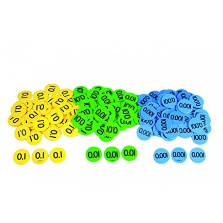 Inspirational Classrooms 3133405 Decimal Place Value Counters Educational Toy (Pack of 300)