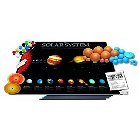 4M 3D Glow in the Dark Solar System Mobile Making Kit