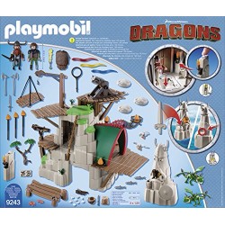 Playmobil 9243 Dreamworks Dragons Berk Island Fortress with Firing Cannons, 4