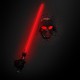 3D Light FX 50026 Star Wars Darth Vader 3D Deco Light, Plastic/LED, Black/Red