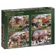 Falcon de luxe The Village Green Jigsaw Puzzles in one Box (4 x 1000