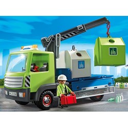 Playmobil City Action City Cleaning Glass Sorting Truck