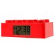 LEGO Red Brick Kids Light Up Alarm Clock | red | plastic | 2.75 inches tall | LCD display | boy girl | official