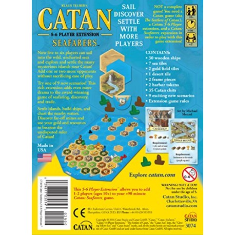 Catan Seafarers 5 and 6 Player Extension