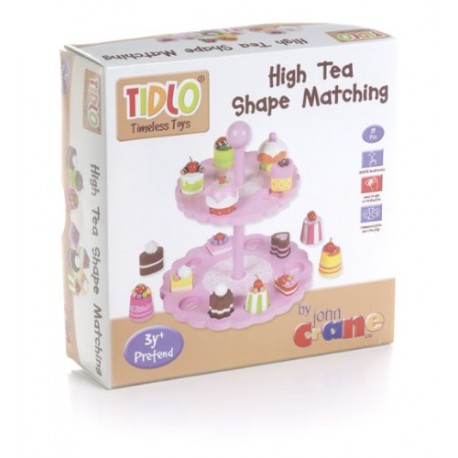 Tidlo High Tea Shape Matching Cupcake Set (Pink)