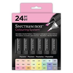 Spectrum Noir Pen Set, Pack of 24, Pastel