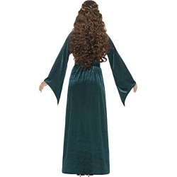 Smiffy's Adult Women's Medieval Maiden Costume, Dress and Headband, Tales of Old England, Serious Fun, Size M, 45497