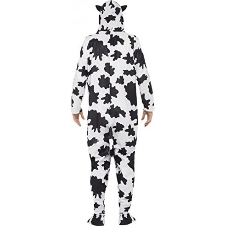 Smiffy's Adult Unisex Cow Costume, All In One Jumpsuit, Size