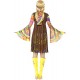 Smiffy's Adult Women's 1960's Groovy Lady Costume, Dress, Printed Waistcoat and Headband, 60's Groovy Baby, Serious Fun, Size