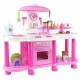 deAO Kitchen Playset with Lights and Sounds Includes Multiple Kitchen Accessories in Color