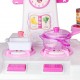 deAO Kitchen Playset with Lights and Sounds Includes Multiple Kitchen Accessories in Color
