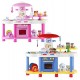 deAO Kitchen Playset with Lights and Sounds Includes Multiple Kitchen Accessories in Color
