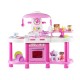 deAO Kitchen Playset with Lights and Sounds Includes Multiple Kitchen Accessories in Color