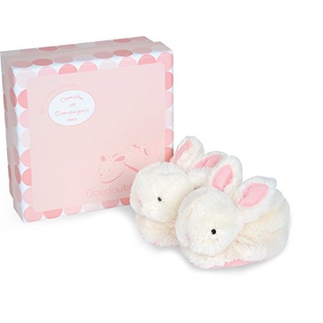 Doudou et Compagnie DC1308 Pink Lapin Bonbon Botties with Rattle (0