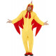 Smiffy's Adult men's Chicken Costume, Hooded All in One, Party Animals, Serious Fun, Size M, 27857