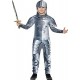 Smiffy's Children's Deluxe Armoured Knight Costume, Jumpsuit & Headpiece, Colour