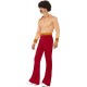 Smiffy's Adult Men's Authentic 70's Guy Costume, Top and High
