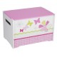 Patchwork Butterflies and Flowers Kids Toy Box