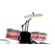 Bontempi 51 4830 Metallic Silver Drum Set with Stool (6