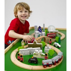 Tidlo City of London Wooden Train Set