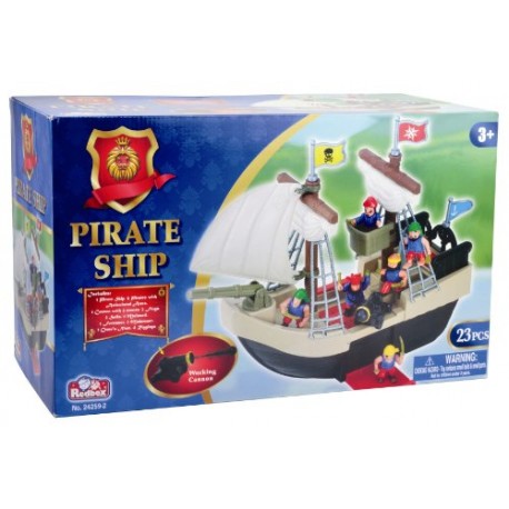 Redbox Pirate Ship Play Set (23 Pieces)