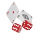 Global Gizmos Poker Set Chips Dice Cards in Aluminium Case (200 Pieces)