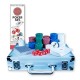 Global Gizmos Poker Set Chips Dice Cards in Aluminium Case (200 Pieces)