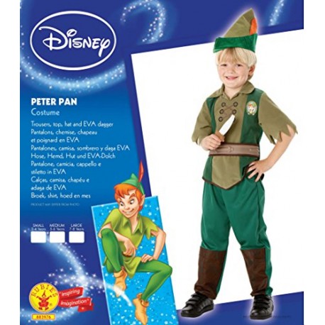 Rubie's Official Disney Alice in Wonderland Peter Pan Bagged, Child Costume