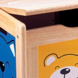 Four Friends Natural Wood Surround Toy Chest