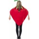 Smiffy's Adult Unisex Strawberry Costume, Printed Tabard and Headpiece, Funny Side, Serious Fun, One Size, 43406