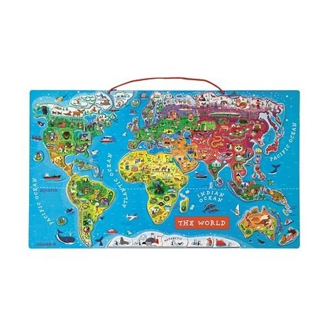 Janod Magnetic World Map