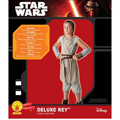 Rubie's Official Star Wars Rey Deluxe, Child Costume for 9