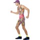 Smiffy's Adult men's Aerobics Instructor Costume, Bodysuit, Hat and Bum Bag, Back to the 90's, Serious Fun, Size M, 23696