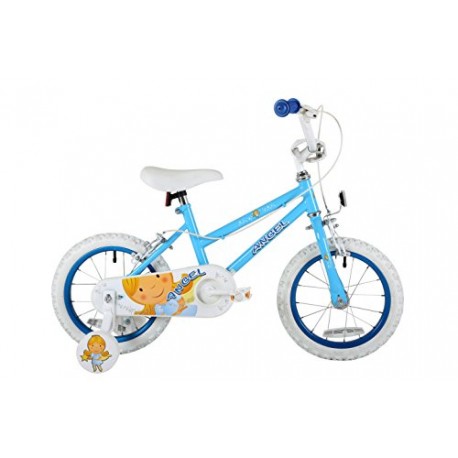 Sonic Angel Girls' Kids Bike Blue 1 speed mag style wheels fully enclosed chainguard and easy reach brakes