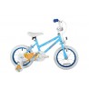 Sonic Angel Girls' Kids Bike Blue 1 speed mag style wheels fully enclosed chainguard and easy reach brakes