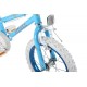 Sonic Angel Girls' Kids Bike Blue 1 speed mag style wheels fully enclosed chainguard and easy reach brakes