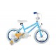 Sonic Angel Girls' Kids Bike Blue 1 speed mag style wheels fully enclosed chainguard and easy reach brakes