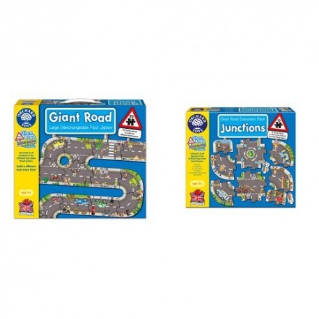 Orchard Toys Giant Road Jigsaw with Junctions Road Expansion Pack Bundle