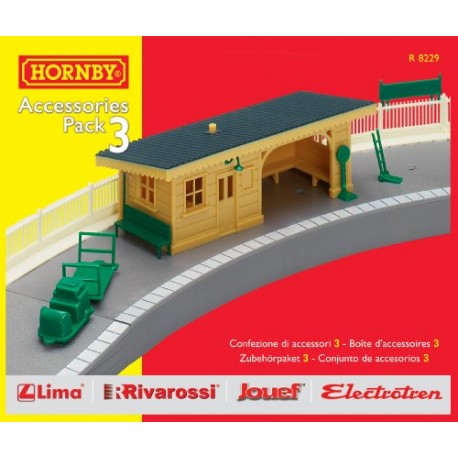 Hornby R8229 00 Gauge Building Extension Pack 3