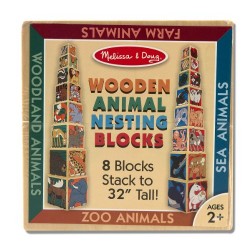 Melissa & Doug Wooden Animal Nesting Blocks