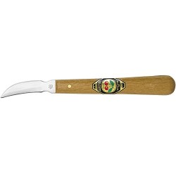 Kirschen 3353000 Carving Knife with Wooden Handle, Brown/Silver