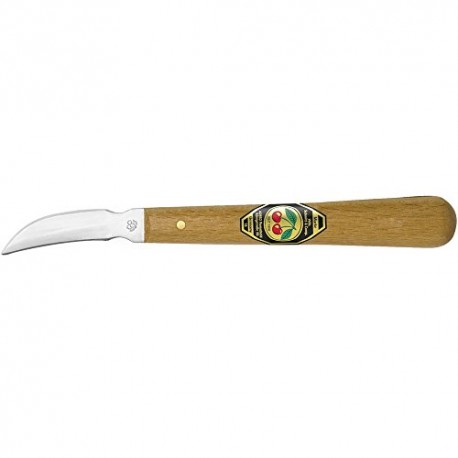 Kirschen 3353000 Carving Knife with Wooden Handle, Brown/Silver