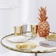 Talking Tables Modern Metallic Pineapple Decorative ornament for Weddings, Party and Celebrations, Copper