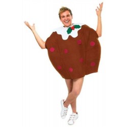 Bristol Novelty AC905 Christmas Pudding Costume, Brown, Chest Size 44