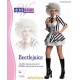 Rubie's Official Beetle Juice + Wig Ladies Fancy Dress Halloween Sexy Beetlejuice Costume Outfit