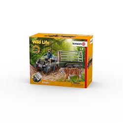 Schleich 42351 Wild Life Quad Bike with Trailer and Ranger Figure