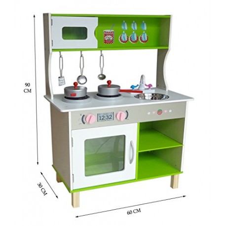 Kiddi Style Large Modern Wooden Kitchen & Accessories
