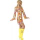 Smiffy's Adult Women's 1960's Hippie Costume, Dress and Headband, 60's Groovy Baby, Serious Fun, Size